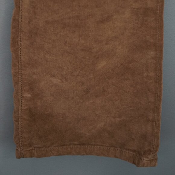 New Free People in My Feelings Velvet Crop Slim Flare Pants in Chocolate sz S - Picture 9 of 16